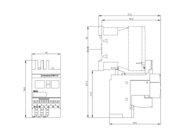 Siemens 3RR2241-2FA30 Valvontareleet