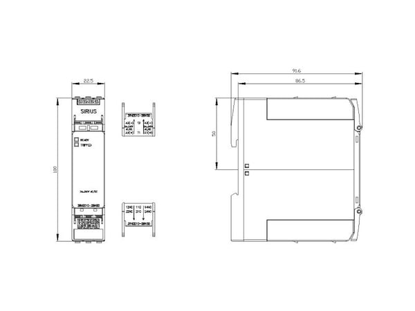 Siemens 3RN2010-2BW30, 100 mm, 111 mm, 129 mm, 38 mm, 162 g