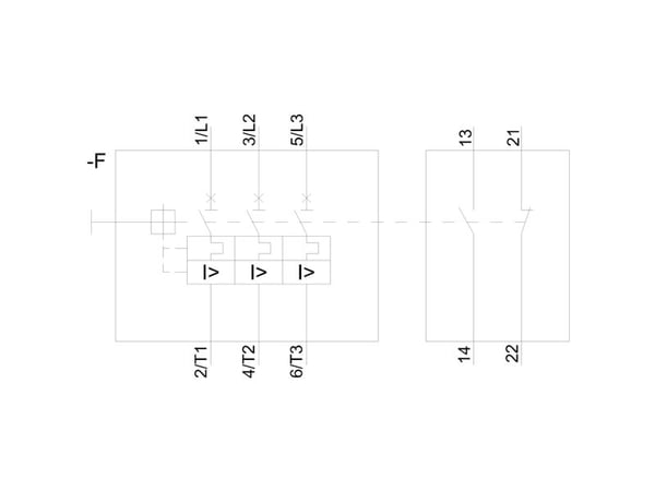 Siemens 3RV2021-4FA15 Katkaisija 1 kpl Asetusalue (virta): 34 - 40 A Kytkentäjännite (max.): 690 V/AC (L x K x S) 45 x 97 x 97 mm