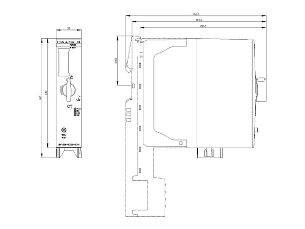 Siemens 3RK1308-0CE00-0CP0 3RK13080CE000CP0 Moottorin käynnistin Moottorin teho 400 V 5,5 kW 500 V Nimellisvirta 12 A