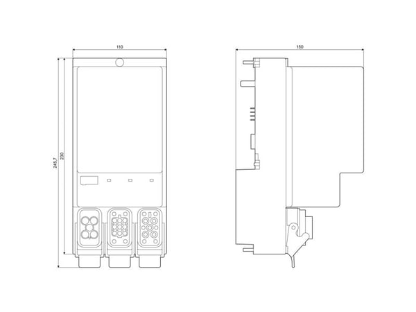 Siemens 3RK1304-5KS40-4AA3 3RK13045KS404AA3 Direktstarter Motorydelse ved 400 V 0,9 kW 400 V Nominel strøm 2 A