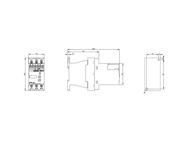 Siemens-pehmokäynnistin Moottorin teho 400 V 3,0 kW 230 ( 3RW30141BB14 )