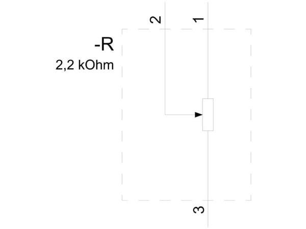 Siemens 3SU12002PW101AA0 3SU1200-2PW10-1AA0 Pyörivä potentiometri 2,2 kΩ 1 kpl