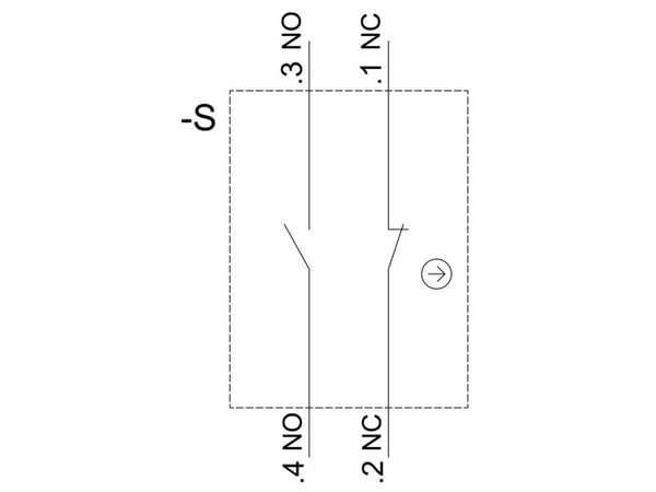 Siemens 3SU1400-1AA10-3FA0 Kontaktmodul 500 V DC/AC 1 st