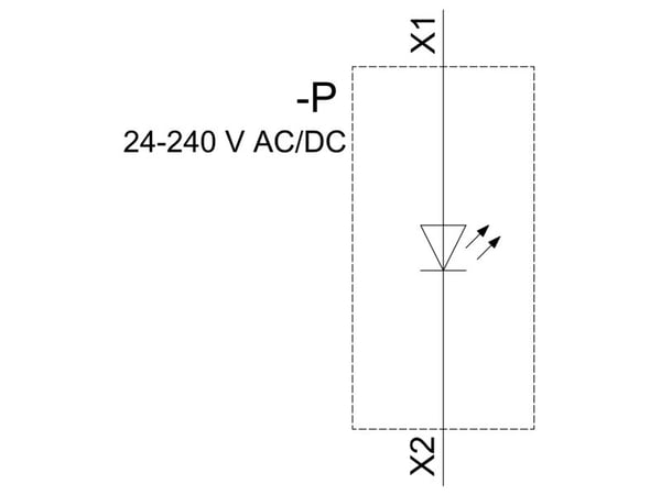 Siemens 3SU1401-2BH00-1AA0 LED-modul Amber 240 V 1 del