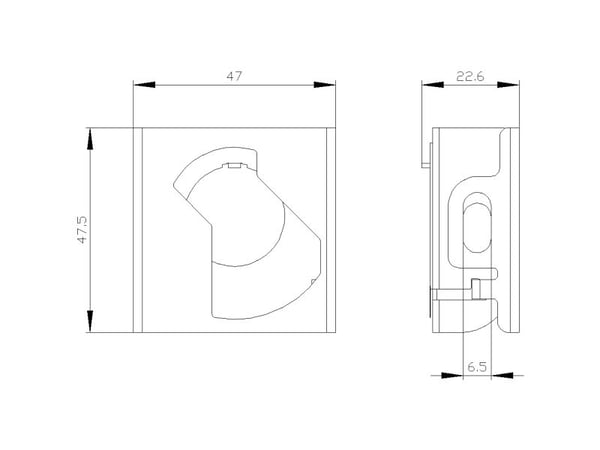 Siemens 3SU1950-0DU80-0AA0 Låsanordning IP66, IP67, IP69/IP69K 1 st