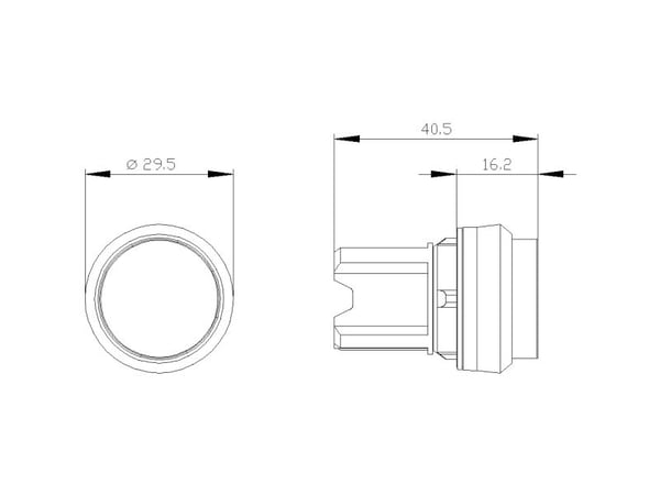Siemens 3SU1050-0BB50-0AA0, 37 g, 45 mm, 20 mm, 20 mm, Hög