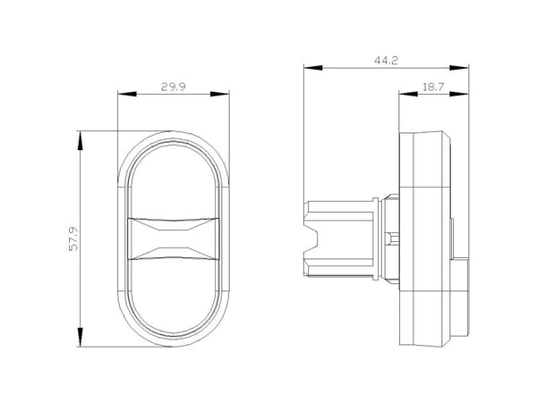 Siemens 3SU1050-3BB61-0AK0, 70 g, 90 mm, 50 mm, 30 mm