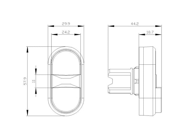 Siemens 3SU1051-3BB42-0AK0, 68 g, 70 mm, 60 mm, 30 mm, Andra