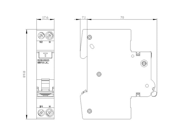 Siemens 5SV1316-6KK10, 6 A, IP20