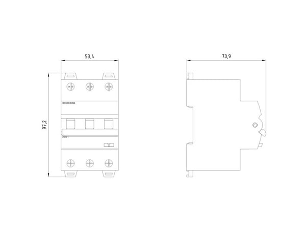 Siemens 5SU1336-6FP10, 6 A, IP20