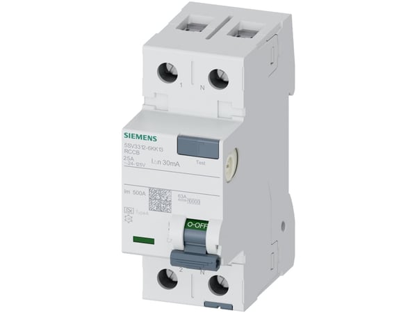 Siemens 5SV33126KK13 FI-turvakytkin A 25 A 0,03 A 125 V