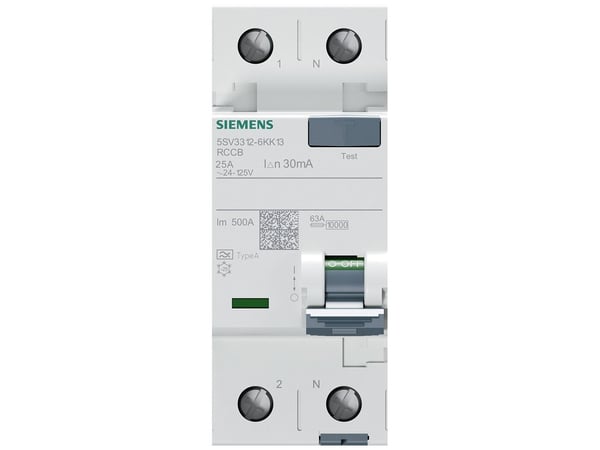 Siemens 5SV33126KK13 FI-turvakytkin A 25 A 0,03 A 125 V