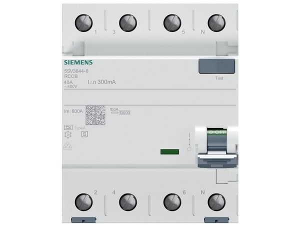 Siemens 5SV36448 FI säkerhetsbrytare 40 A 0,3 A 400 V