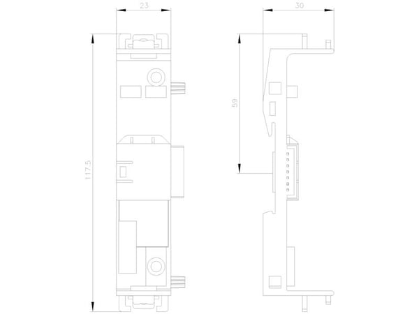 Siemens 3ZY12122AB00 Laiteliitin 1 kpl