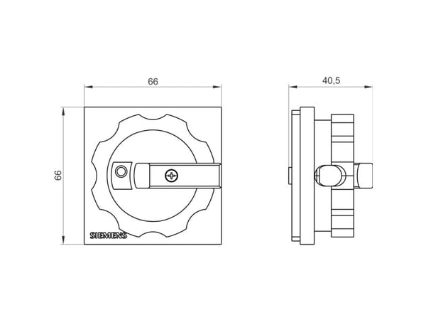 Siemens 3LD9224-3B, Svart, 76 g, 90 mm, 78 mm, 70 mm