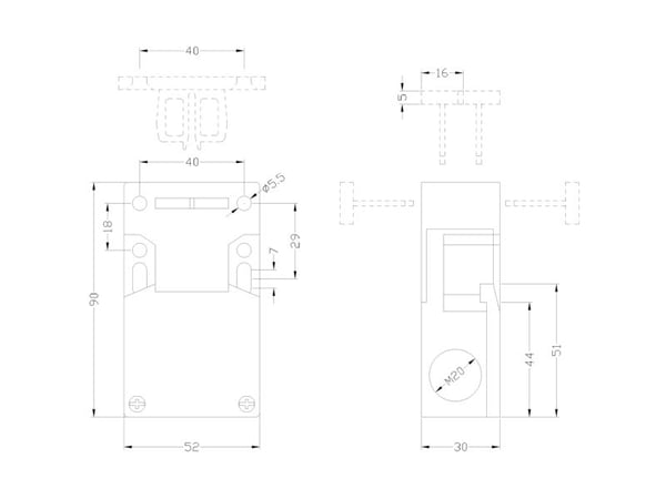 Siemens 3SE2243-0XX30, Plast, IP67, 66 mm, 107 mm, 45 mm, 140 g