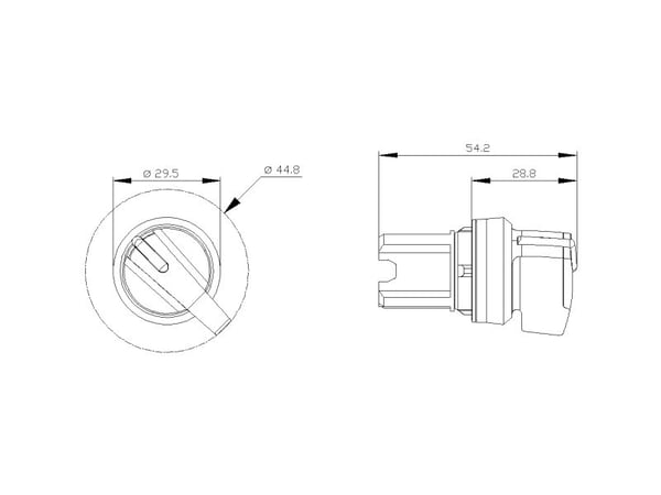 Siemens 3SU1052-2CC30-0AA0, IP67, IP69K, 2,23 cm, 40 mm, 60 mm, 40 mm, 52 g