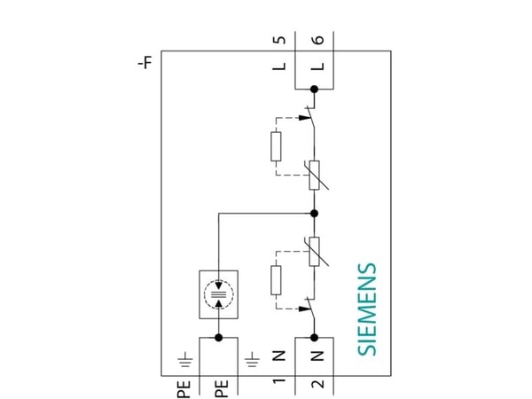 Siemens 5SD74327 5SD7432-7 Kombi-afleder 1 stk