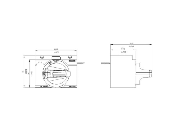 Siemens 3VA9277-0EK17 #####Front roterande drivenhet 1 st