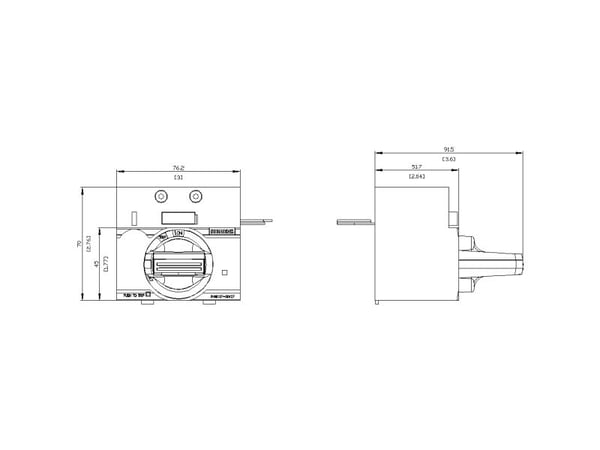 Siemens 3VA9137-0EK27 #####Front roterande drivenhet 1 st