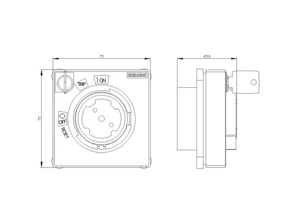 Grå Siemens 8UD19000MB01