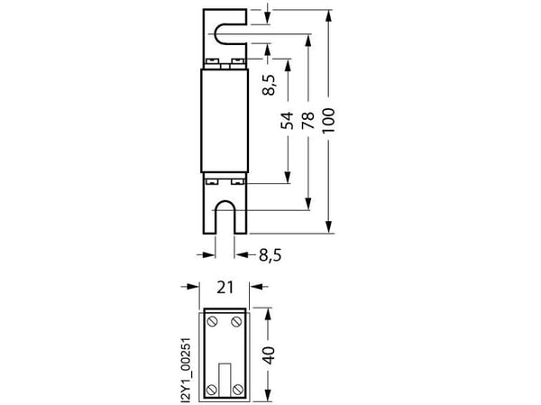 Siemens 3NE87311 Sikringsindsats Sikringsstørrelse = 0 315 A 690 V 10 stk