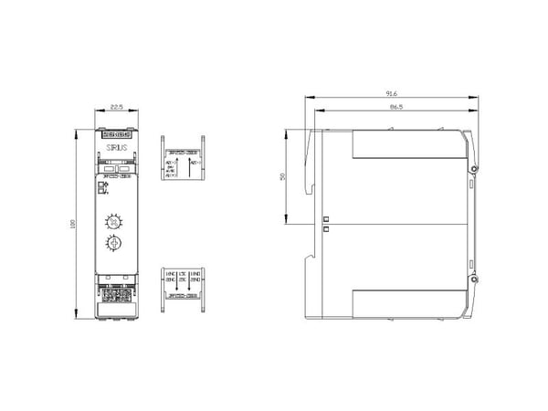 Siemens 3RP2525-2BB30, 100 mm, 36 mm, 109 mm, 126 mm, 156 g