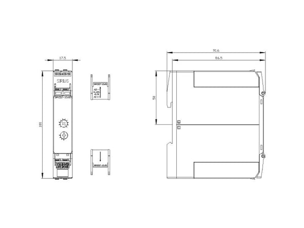 Siemens 3RP2527-1EW30, 100 mm, 36 mm, 109 mm, 126 mm, 119 g