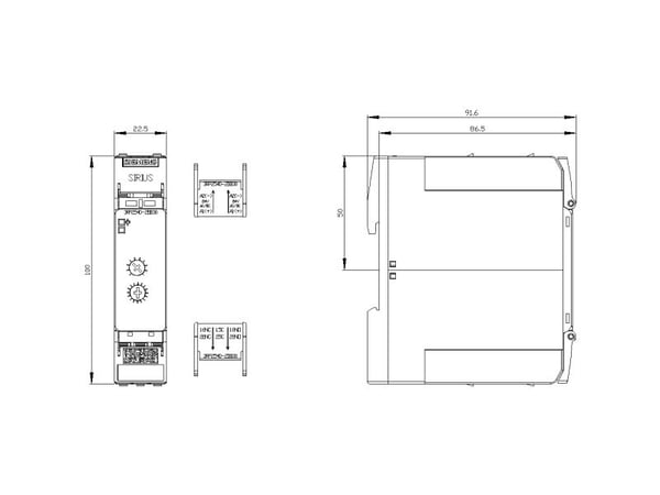 Siemens 3RP2540-2BB30, 100 mm, 36 mm, 109 mm, 126 mm, 152 g