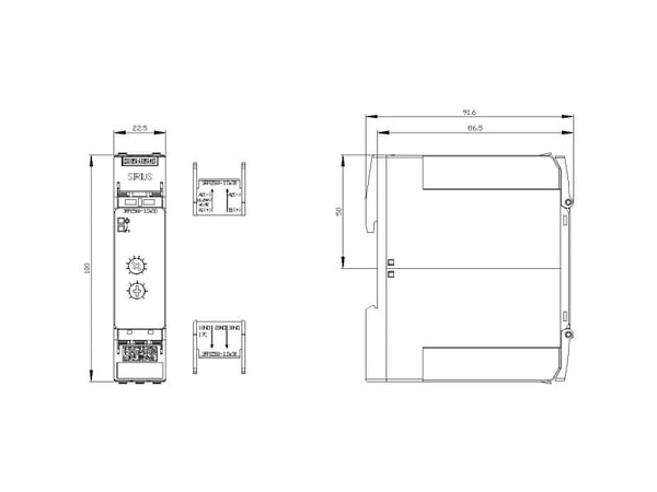 Siemens 3RP2560-1SW30, 100 mm, 36 mm, 109 mm, 126 mm, 174 g