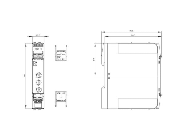 Siemens 3RP2505-2CW30, 100 mm, 36 mm, 109 mm, 126 mm, 132 g