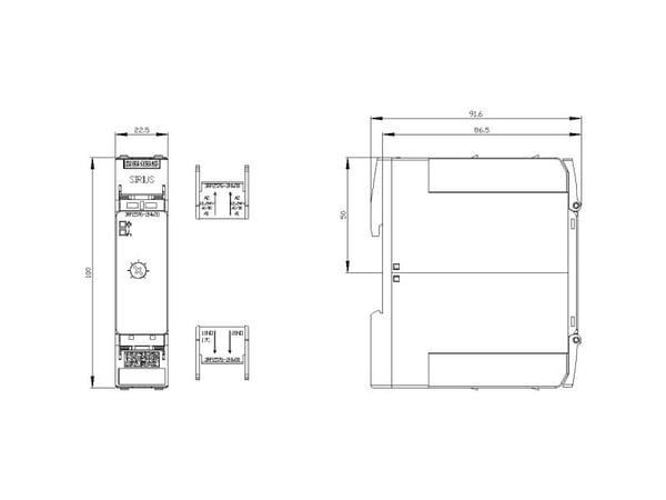 Siemens 3RP2576-2NW30, 100 mm, 36 mm, 109 mm, 126 mm, 145 g
