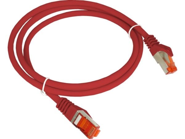A-LAN KKS6CZE3.0, 3 m, Cat6, F/UTP (FTP), RJ-45, RJ-45, Rød