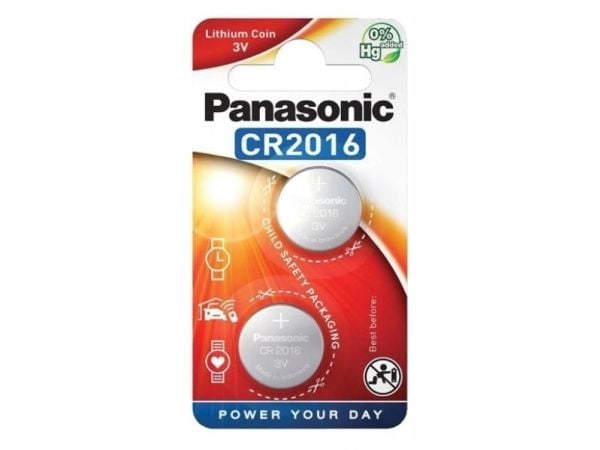 Panasonic Lithium Power CR-2016EL/2B - Batteri 2 x CR2016 - Li - 90 mAh