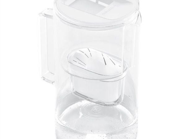 Wessper Aquamax Crystalline valkoinen suodatinkannu + 1 patruuna