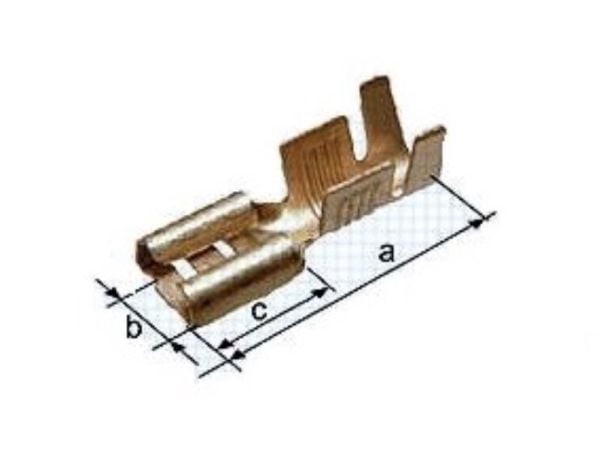 Libox Liittimen pistorasia 6,3mm LB0044 LIBOX /100kpl/