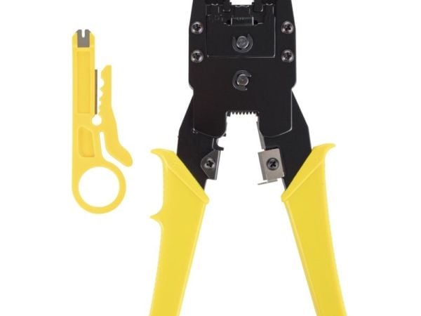Libox krympeverktøy for RJ11/RJ12/RJ45-tilkoblinger + avmantler (LB0100)