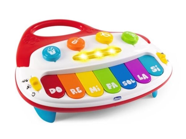 Chicco 00012242000000, Musikalsk leke, Tønne, Gitar, Piano, Trompet, Fiolin, 1 år, AA, 800 g, Blå, Grønn, Oransje, Lilla, Rød, Hvit, Gult