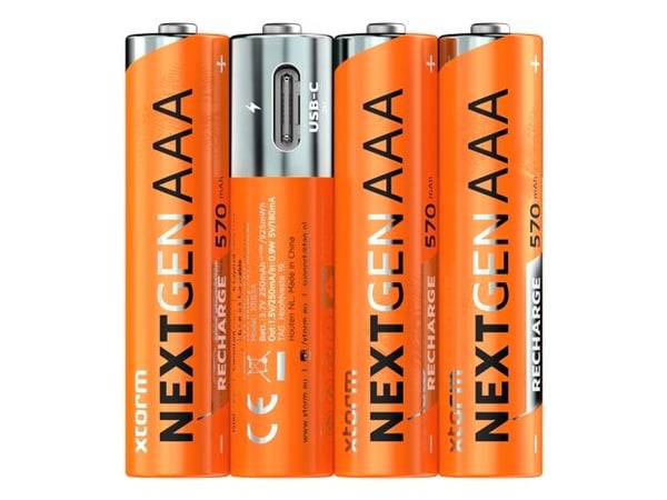 XTORM NextGen Ladattava AAA akku NiMH 570 mAh 1,2 V 1,2 V 4 kpl XTORM NextGen Ladattava AAA akku NiMH 570 mAh 1,2 V 1,2 V 4 kpl