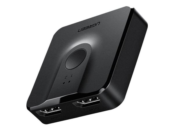 Ugreen - Video/lyd splitter/bryter - bi-directional - 2 x HDMI - stasjonær
