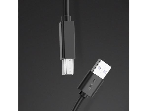Ugreen US122, 10 m, USB A, USB B, USB 2.0, 0,48 Gbit/s, Svart