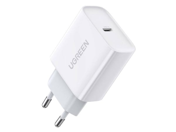 Ugreen USB-nätladdare Power Delivery 3.0 Quick Charge 4.0+ 20 W 3 A (vit) (6957303864508)