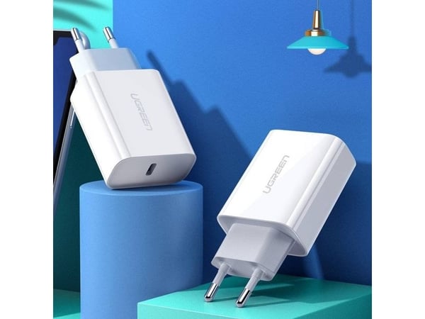 Ugreen USB-nätladdare Power Delivery 3.0 Quick Charge 4.0+ 20 W 3 A (vit) (6957303864508)
