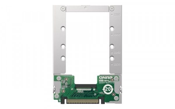 QNAP QDA-UMP4A, U.2, M.2, U.2, Hankoppling, Multifärg, NAS / Storage server, 69,8 mm