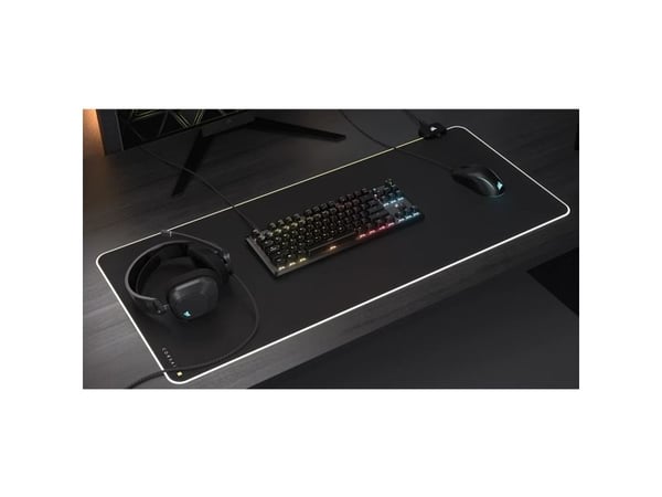 CORSAIR K70 CORE TKL RGB - Tastatur - TKL - bakgrunnsbelyst - USB - QWERTY - Nordisk - tastsvitsj: CORSAIR MLX Red v2 - svart