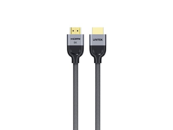 Unitek - HDMI-kabel - HDMI hann til HDMI hann - 10 m - 8 K 60 Hz (7680 x 4320) støtte, 8K 30Hz støtte, 4K 120 Hz støtte, 2K 144Hz støtte, 1080p stø...