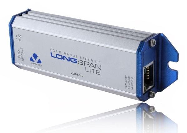 Veracity VLS-1N-L, Verkkolähetin ja -vastaanotin, 1050 m, 200 Mbit/s, Cat3, Cat5e, Cat6, 10,100 Mbit/s, Täysi