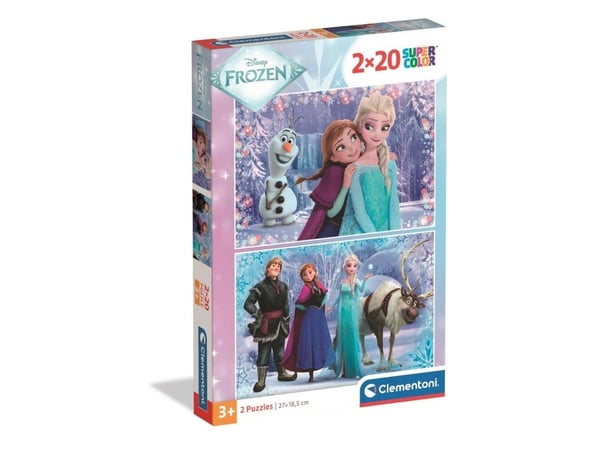 Clementoni Puzzle SuperColor Frozen 2x20 biter (24825) Clementoni Puzzle SuperColor Frozen 2x20 biter (24825)