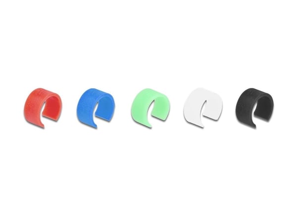 Delock nettverkskabel RJ45 Cat.6A S/FTP med fargede klips 2 m